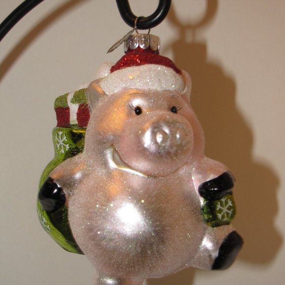Celebrations Radko Xmas Ornament Santa Pig Gifts - Picture 2 of 7